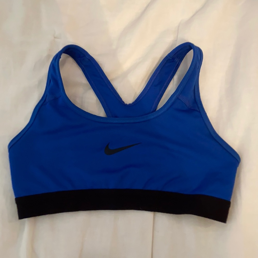 Royal blue Nike sports bra